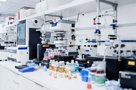 Frustrated researcher in lab